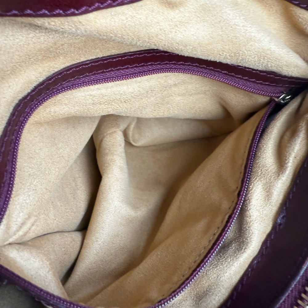 Jimmy Choo Burgundy Patent Leather Shoulder Bag - Picture 7 of 9